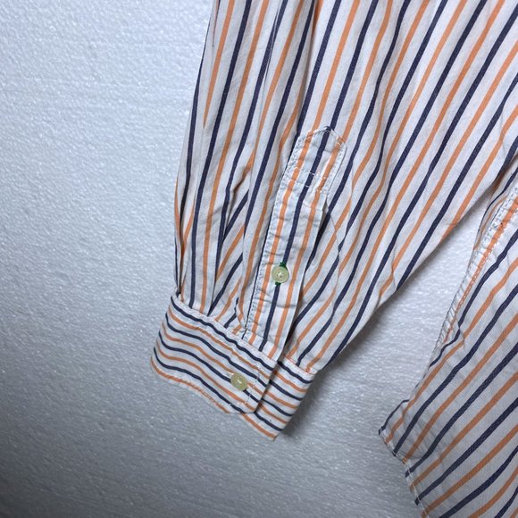 Tommy Hilfiger Sz L Striped Button Up Dress Shirt - Picture 6 of 9